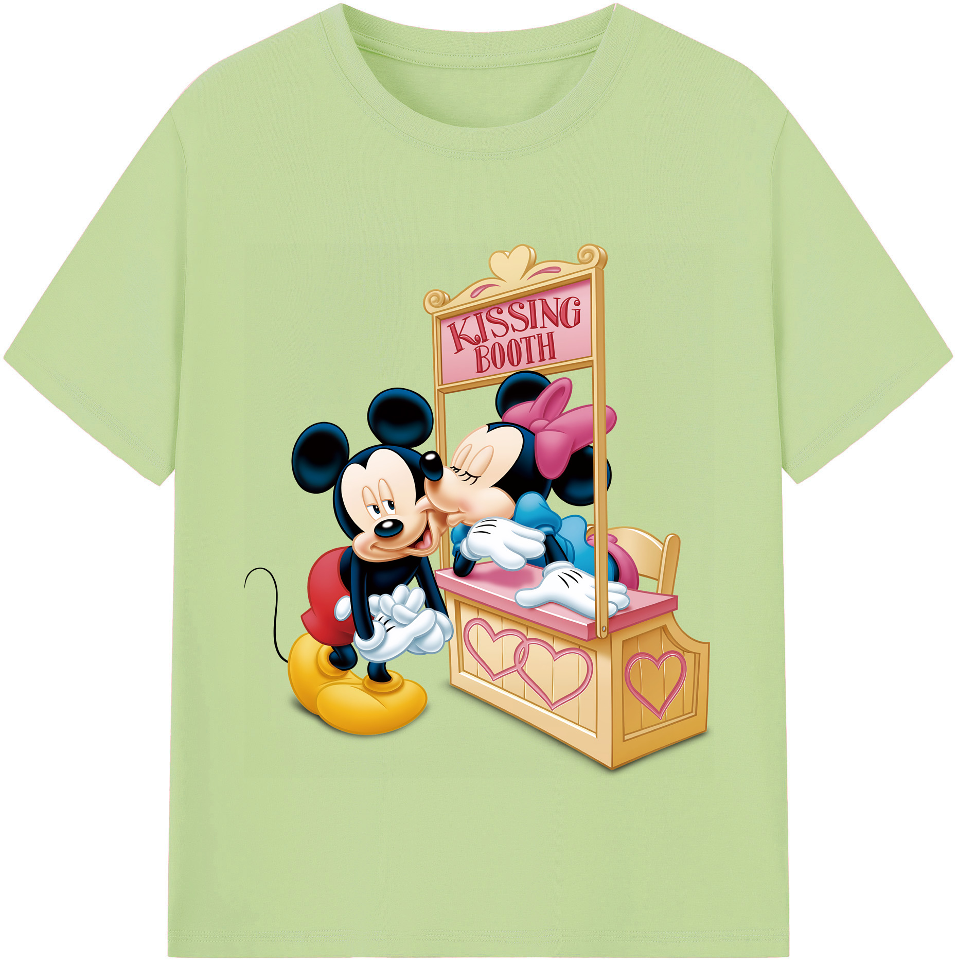 （画像用） ミッキーマウス Mickey Mouse 綿100％半袖Tシャツ（フロントプリント）